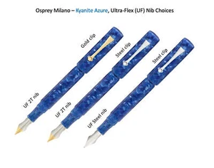 Osprey Milano - Kyanit Füllfederhalter mit ULTRA-FLEX Neu im Karton EEF/EF/F/M/B - Bild 1 von 5