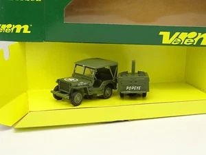 VEREM Militare Esercito 1/50 - jeep Willys + Mensa Popeye USA 1940 - Foto 1 di 1