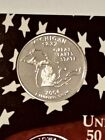 2004-s Silver Proof State Quarter - (michigan) - Cameo - Combined Shipping