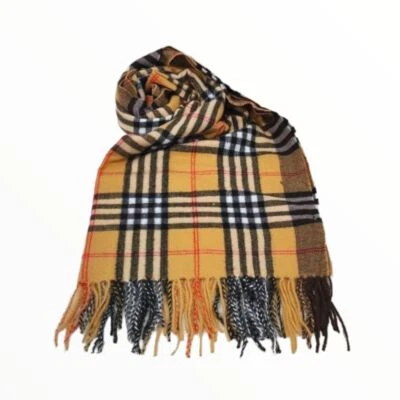 Sciarpa Uomo Ragazzo Pashmina Stola Con Frange Disegno Scozzese 180x65 R Roncato - Immagine 1 di 4
