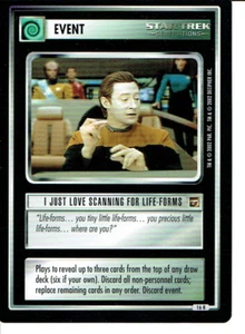 STAR TREK CCG THE MOTION PICTURES RARE CARD I JUST LOVE SCANNING FOR LIFE FORMS - Picture 1 of 1