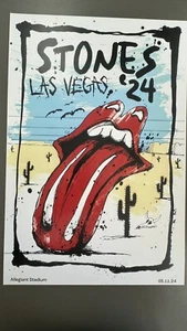 Póster de concierto de la gira Rolling Stones 2024 Las Vegas NV NUEVO - Imagen 1 de 5
