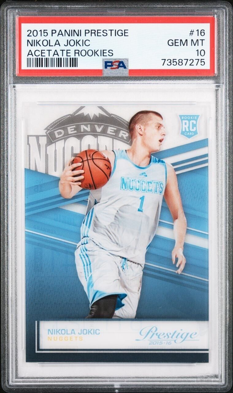 2015-16 Panini Prestige Nikola Jokic RC Acetate Rookies #16 PSA 10 Gem Mint