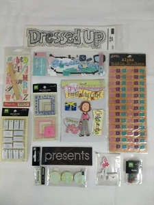 Lot of 11 Birthday Girl Themed Scrapbook Jolee's Stickers Frames Bling & More - Picture 1 of 9
