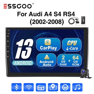 Apple Carplay Android 13 64G Autoradio GPS NAV Für Audi A4 8E 8H B6 B7 2000-2009 - Bild 1 von 18