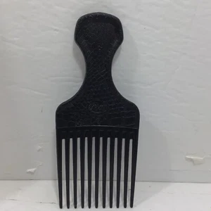 Pettine vintage Goody Hair Pick nero in plastica testurizzata made in USA 6,5" - Foto 1 di 4