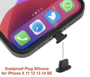 5x Ładowanie Lightning Port Anti-Dust Plug Cover Cap Protector do iPhone 14 - Zdjęcie 1 z 2