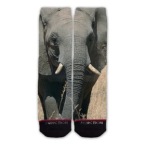 Funktion - Elefantengesicht modische Socken Gorilla Giraffe gestreiftes Fell Elefant ungerade - Bild 1 von 3