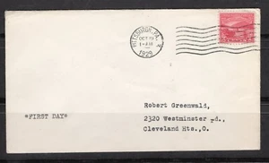 Scott 681 First Day Cover - Pittsburgh PA Oct 19 1929 - Picture 1 of 2