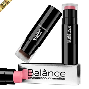 Balânce cosmetics Creamy Blush Stick S02 (sweet rosé) mit Kabuki Pinsel
