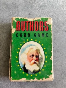 Vintage Whitman AUTOREN Spielkartenspiel Deck 44 Karten + Regelkarte + Box - Bild 1 von 7