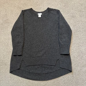 Maglione Capre Cashmere Donna Tg XS Pullover Manica Lunga Maglia Morbida Grigio - Foto 1 di 8