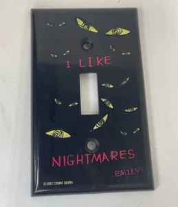 Emily the Strange 2002 Lichtschalter Plattenabdeckung ''I Like Nightmares'' Rarität - Bild 1 von 7