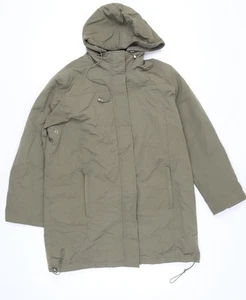Nuage Women's Green Hooded Parka Coat Size 14 - Picture 1 of 12
