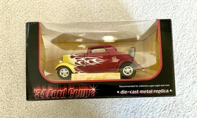 First Gear WIX Filters '34 Ford Coupe Candy Apple Red Hot Rod 1:25 Car NIB - Image 1 of 4