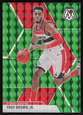 2019-20 Panini Mosaic Green Prizm #162 Troy Brown Jr. Washington Wizards - Image 1 of 2
