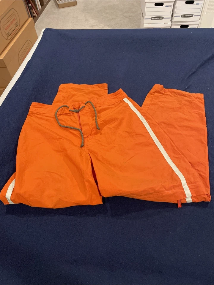 Структура совершенно унисекс трековые брюки с молнией до шорт особенность оранжевый размер средний - Изображение 1 из 4