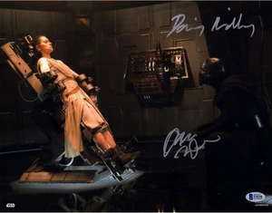 Foto firmada por Daisy Ridley & Adam Driver Star Wars El Despertar de la Fuerza de 11" x 14" - Imagen 1 de 1