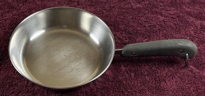 Vtg Revere Ware Copper Bottom Skillet Frying Pan Riverside CA Approx 6 1/4” Diam - Image 1 of 4