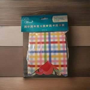 PIONIERIN FRAU Papier Wimpel & Blumenausschnitt Girlande Banner Geburtstag Party Zubehör - Bild 1 von 1