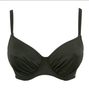Fantasie Versailles Full Cup Gathered Underwired Bikini Top 5749 Black Sz 38 US - Picture 1 of 11