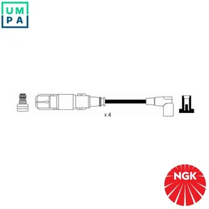 IGNITION CABLE KIT 44312 FOR BMW Z3/Roadster/E36 M43B18 1.8L M43B19 1.9L 4cyl - Picture 1 of 9