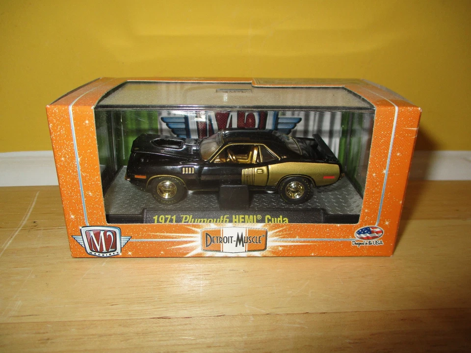M2 Detroit Muscle 1971 Plymouth Hemi Cuda 10-17 Chase MIP - Image 1 of 4