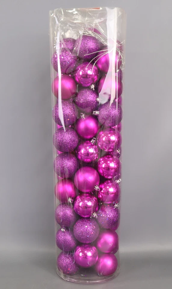 Vickerman 2-отделка украшения в коробке 2,4 дюйма фиолетовый 55 шт. - Изображение 1 из 4