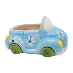 VW Volkswagen Bug Beetle Planter Desk Caddy Retro Hippie Flower Car - Picture 1 of 7