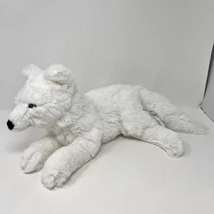 Juguete de peluche original Ikea Skogsduva peluche blanco niños zorro ártico 24" - Imagen 1 de 7
