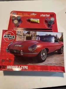AIRFIX A55200 1/32 JAGUAR E-TYPE STARTER SET sealed Model Kit Car - Picture 1 of 3