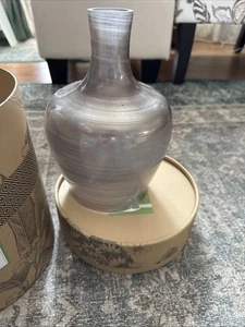 Scentsy Vase Style “INSTILL” Diffuser Shade Only - Smoky Gray, NEW Open Box - Picture 1 of 3