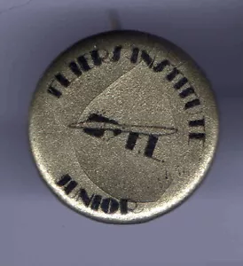 AVIATION pinback Vintage pin FLIERS INSTITUTE Junior button PILOT - Picture 1 of 2