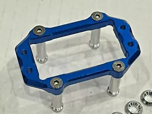 Aluminum Steering Servo Mount for Arrma 6S BLX Limitless/Infraction/MOJAVE Blue - Picture 1 of 2