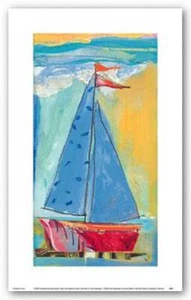 Sail Away III Carol Watanabe Art Print 7x14 - Picture 1 of 1