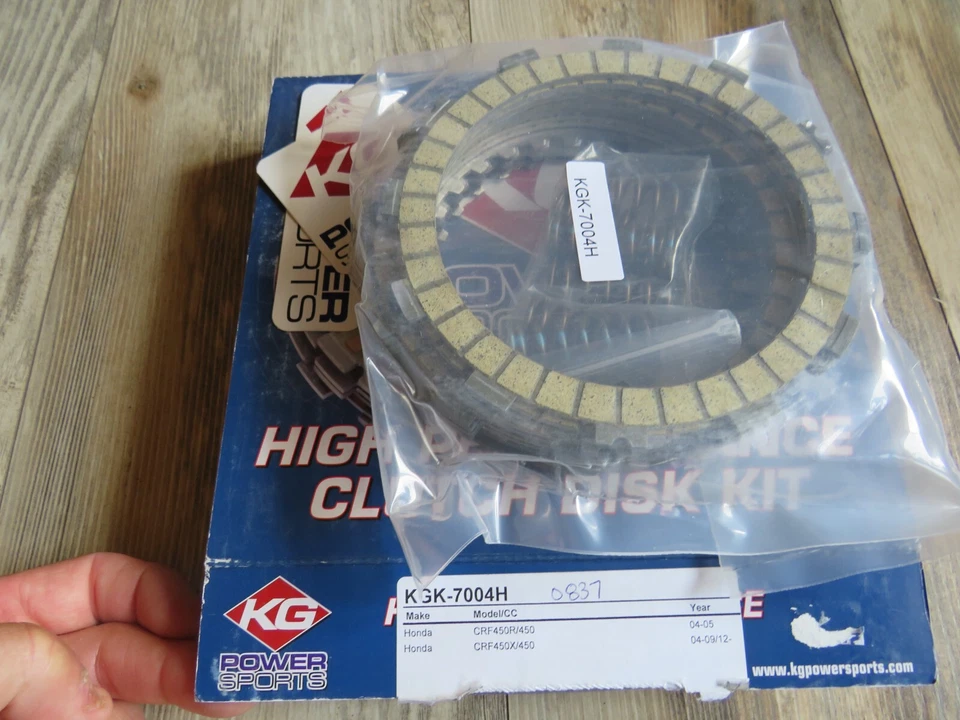 KG Embrague Completo de Fábrica Fibras de Embrague Metales y Muelles Honda CRF450R OM21 Foto 1 de 4