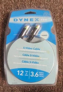 Dynex S-Video Cable #DX-AV032 6 Feet BRAND NEW IN BOX FAST FREE SHIPPING - Picture 1 of 1