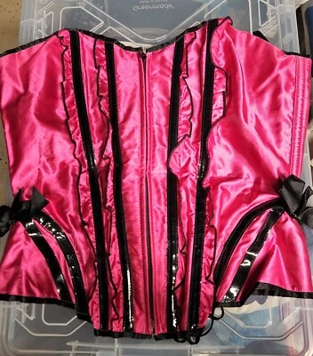 Corsé Burlesque Leg Avenue ROSA, TALLA L Foto 1 de 3