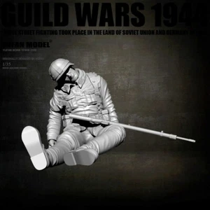 1:35 Resin Figur Modellbausatz 1 Deutscher Soldat im 2.WK ungebaut unbemalt - Bild 1 von 4