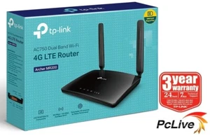 NEW TP-Link Archer MR200 V5 750Mbps Wireless Dual Band 4G LTE Router SIM Card - Picture 1 of 9