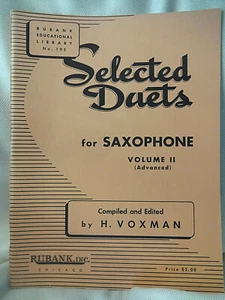Selected Duets for Saxophone, Vol. II, edited by H. Voxman, - Picture 1 of 4