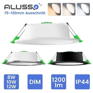Panel LED Foco empotrable Lámpara empotrable Plano Redondo Foco empotrable 230V Lámpara de techo - Imagen 1 de 24