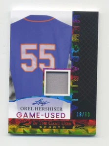 2024 Foglia Nel Gioco Usato OREL HERSHISER PATCH 18/60 - Foto 1 di 2
