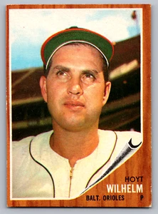 1962 TOPPS #545 HOYT WILHELM ORIOLES SP - Foto 1 di 3