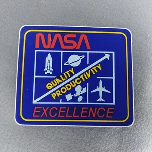 NASA Excellence Quality Productivity 3.5" x 3" Decal Sticker - Picture 1 of 2