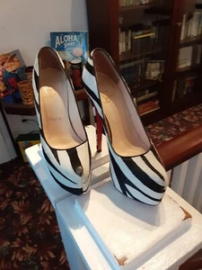 Christian Louboutin Daffodil 36.5 Zebra Finish - Picture 1 of 23