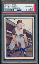 1978 TCMA The 1960's I Green Back Bill Mazeroski #1978-0062 signed auto Psa/DNA