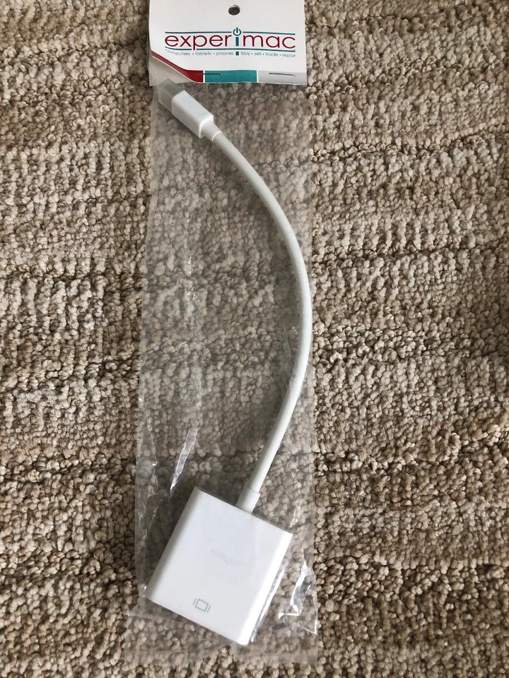 Apple Thunderbolt Mini Display Port to DVI Adapter For External Display - Image 1 of 3