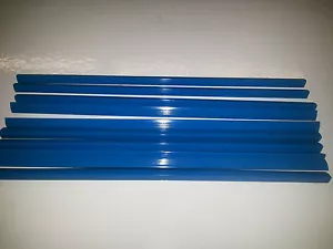 MENGE 9 (neun) A4 FOLIENORDNER 7 MM KAPAZITÄT BLAU -- LÄNGE 297 MM - QUADRATISCH - Bild 1 von 1