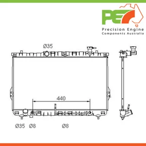 Totalmente nuevo * PROTEX * Radiador para Hyundai Santa Fe SM Part# RADHY054 - Imagen 1 de 4